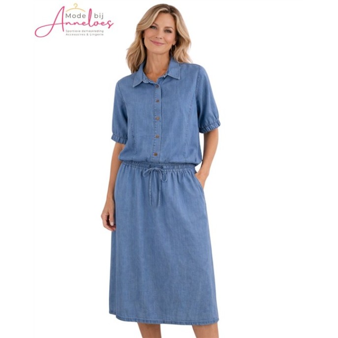 Enjoy Blouse bomber tencel 938024 licht demin blauw